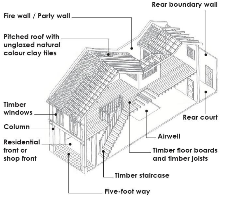 timber joist shophouse